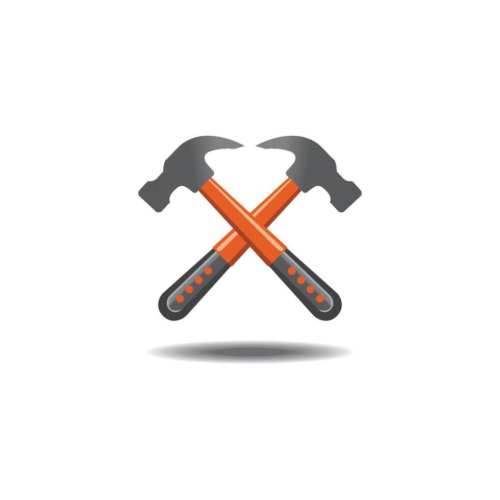 hammer logo illustration design creative design vector