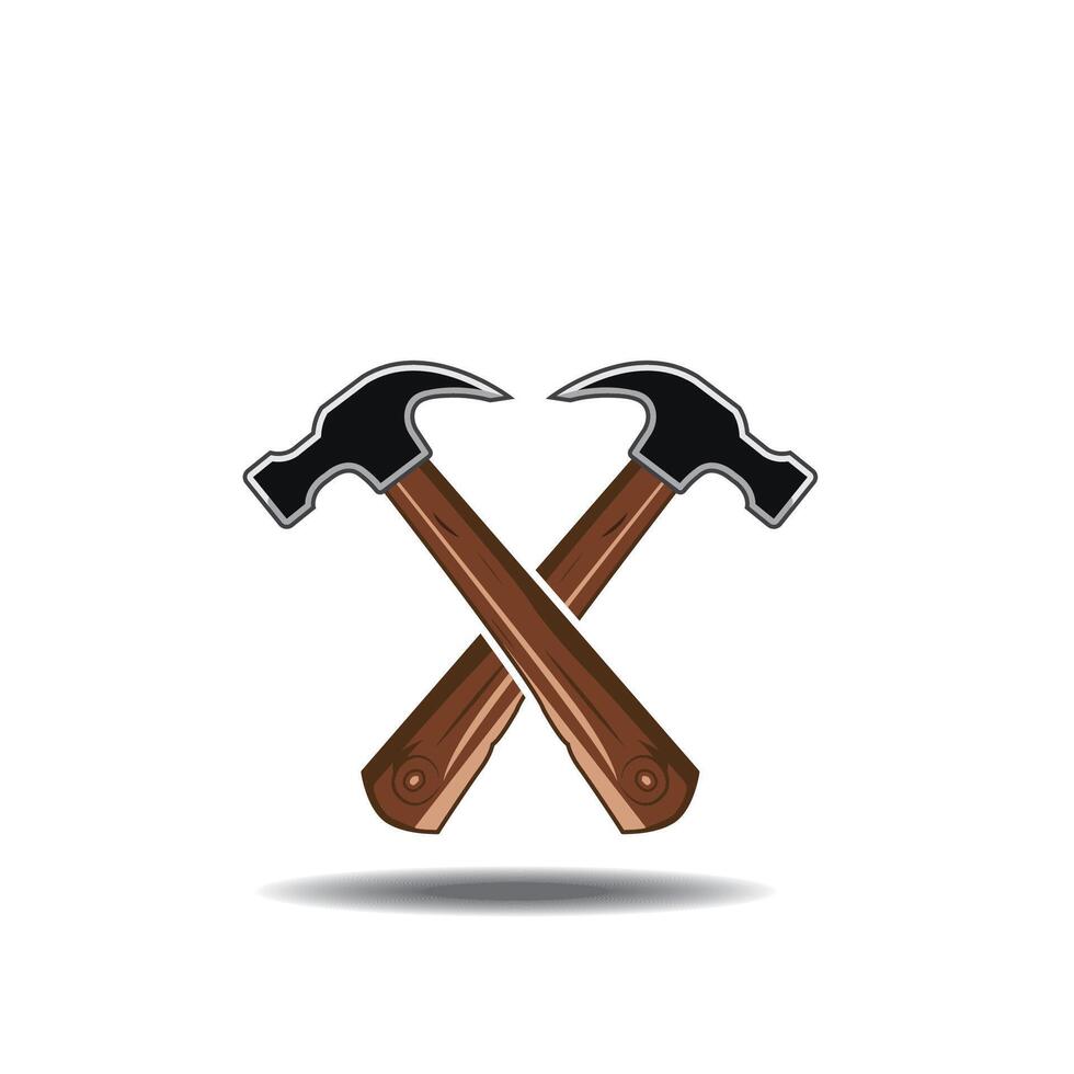hammer logo illustration design creative design vector