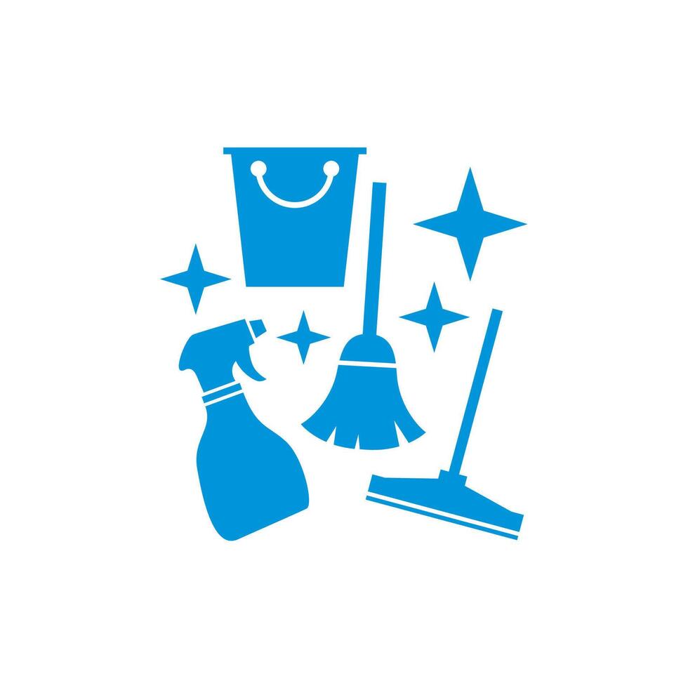 Set Of Cleaning Icon vector