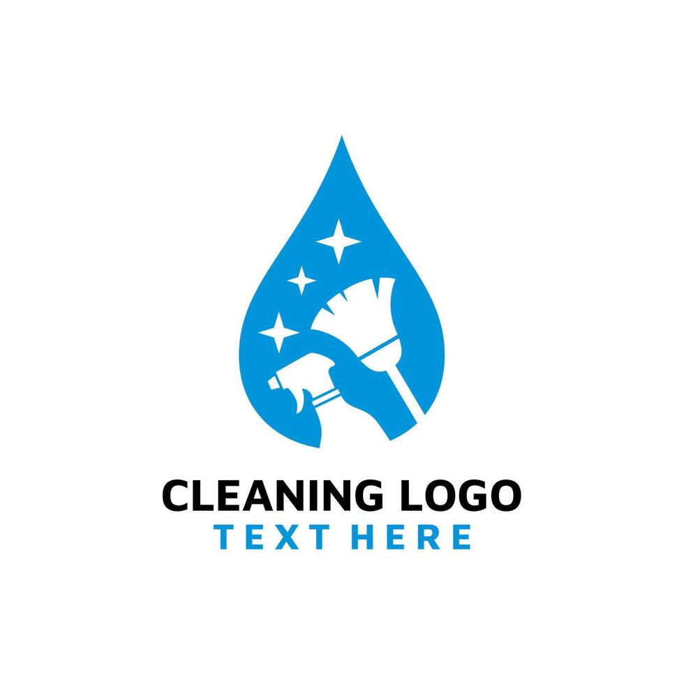 Simple Cleaning Service Logo vector