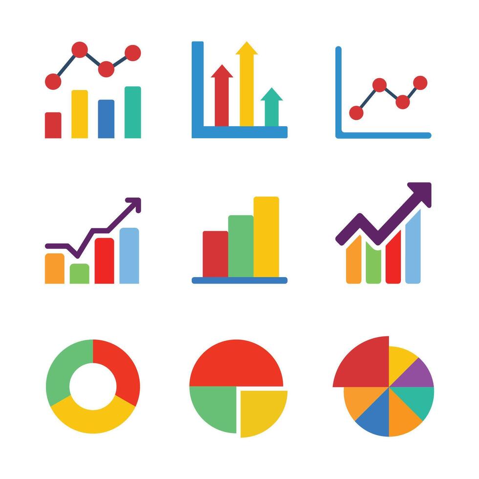 Set of infographic template vector