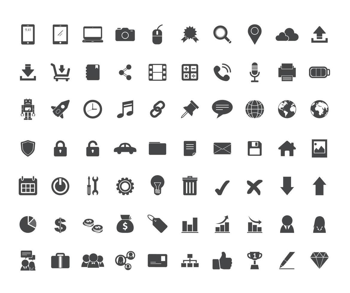 icons design set of collection vector