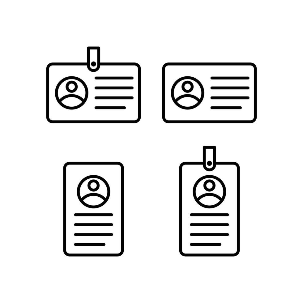 icon card membership personal user design template vector