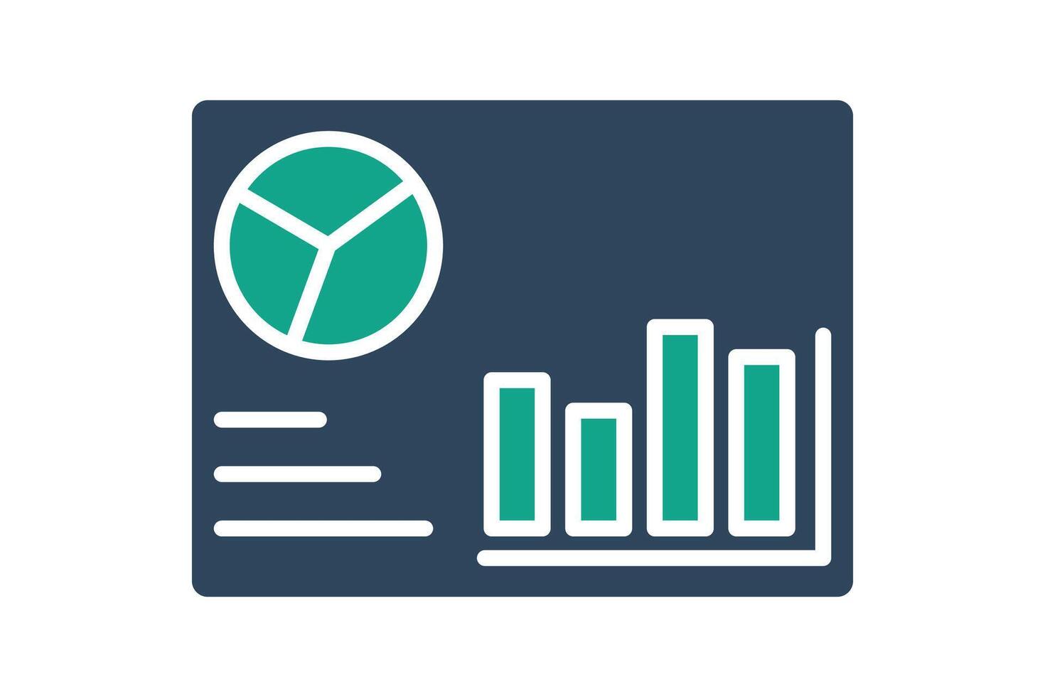 Dashboard icon. icon related to overview. solid icon style. data analytics elements illustration vector