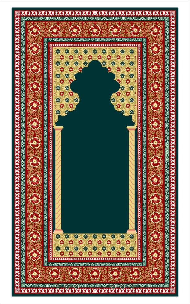 various types of prayer mats vector