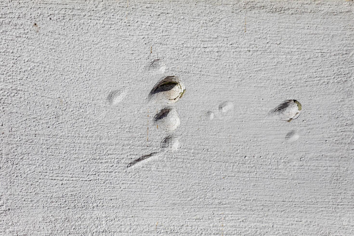 Plaster on the facade of a building. photo