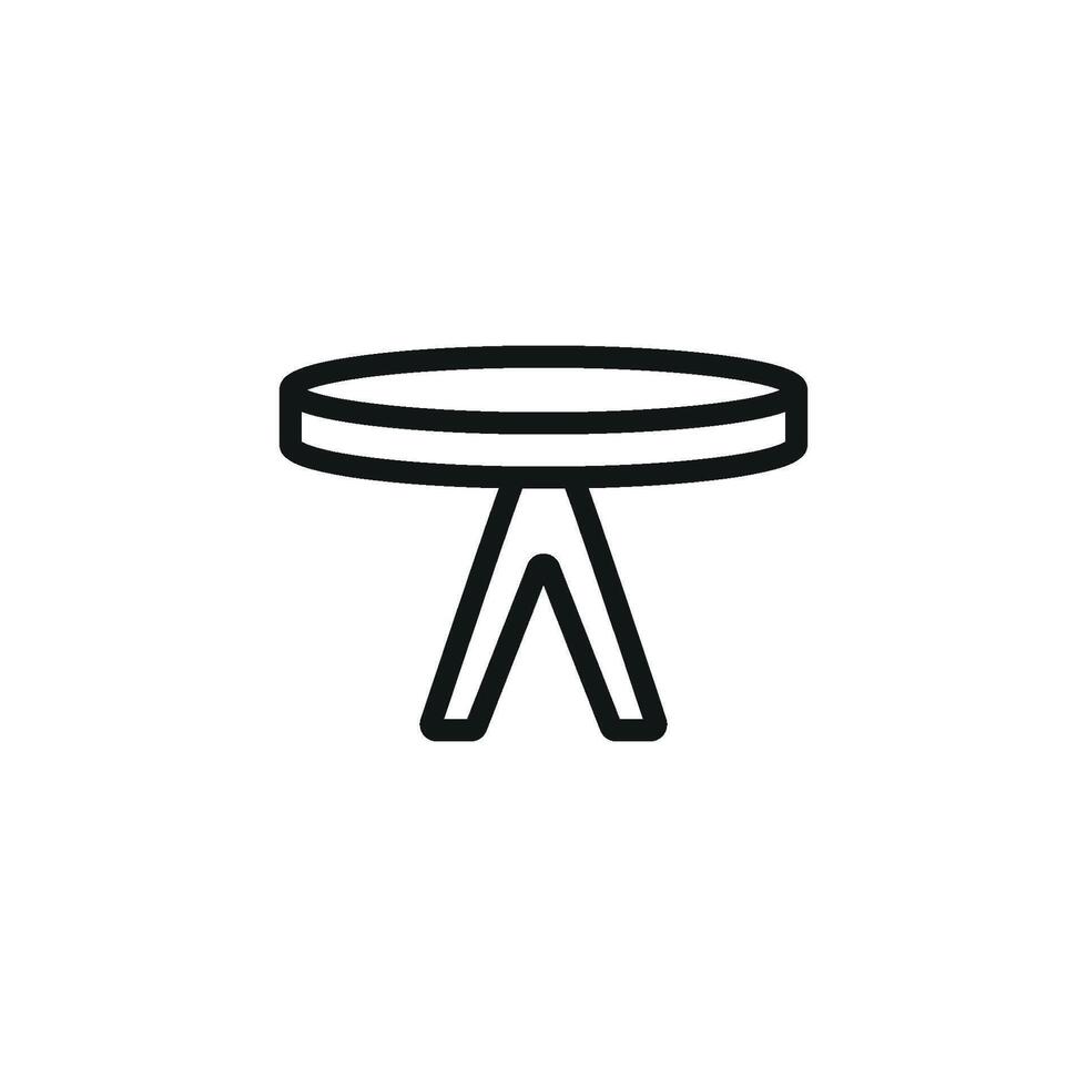 Coffee table icon design templates simple and modern vector