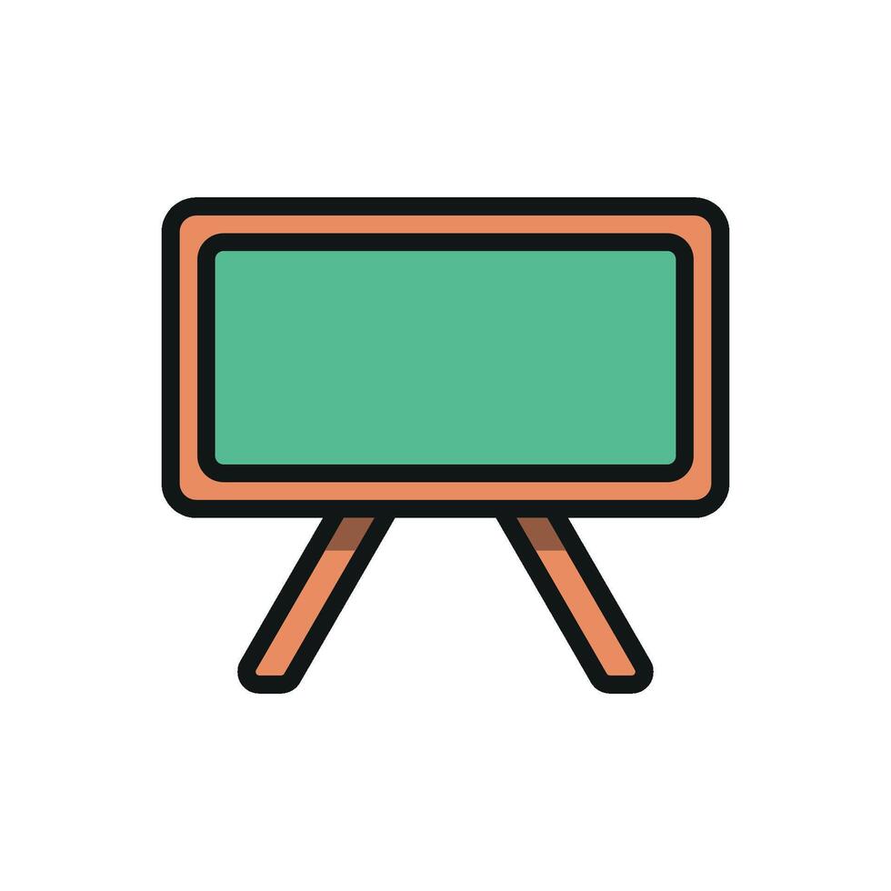 Blackboard Colored pencils icon design templates simple and modern concept vector