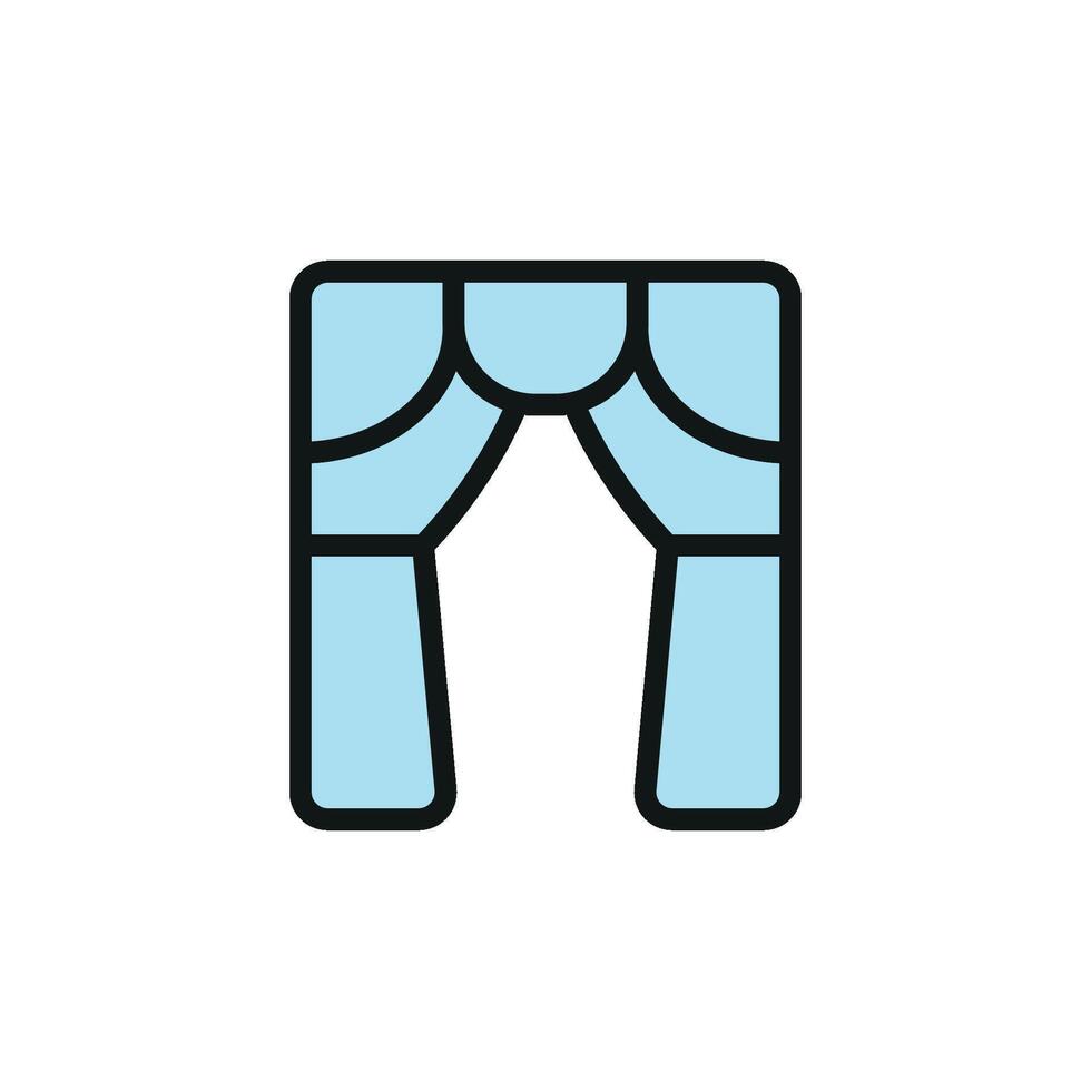 Curtains blinds icon design templates simple and modern vector