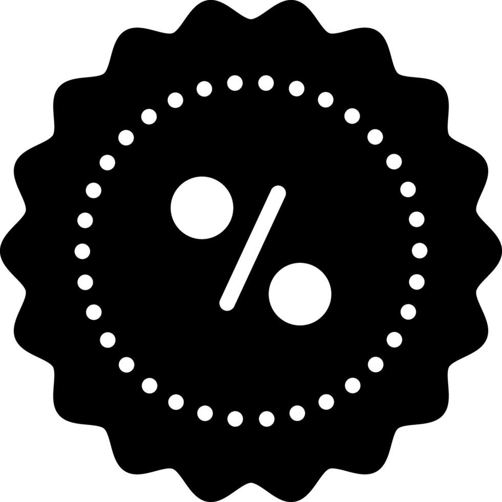 Solid black icon for sale vector