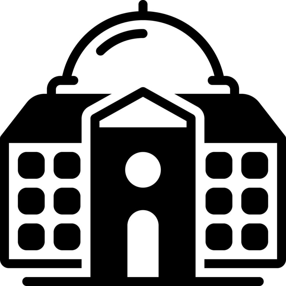 Solid black icon for collage vector
