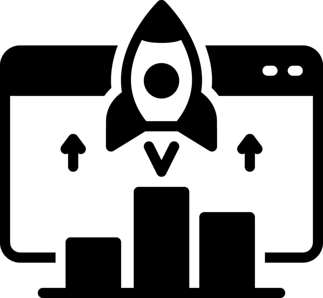 Solid black icon for potential vector