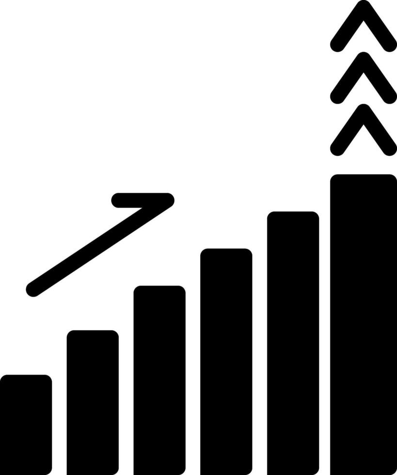 Solid black icon for career vector