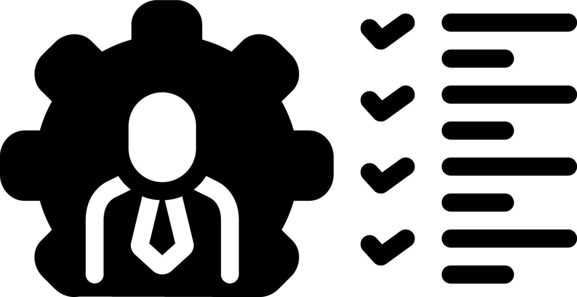 Solid black icon for expertise vector