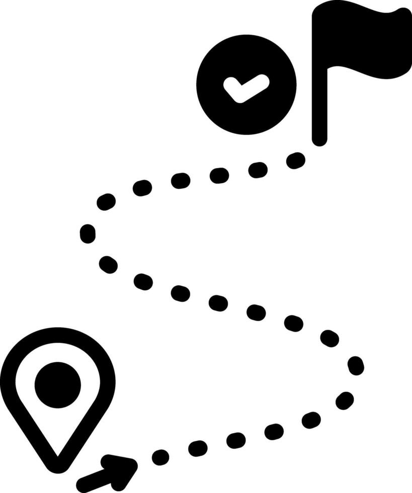 Solid black icon for vector