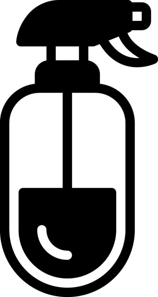 Solid black icon for antiseptic vector
