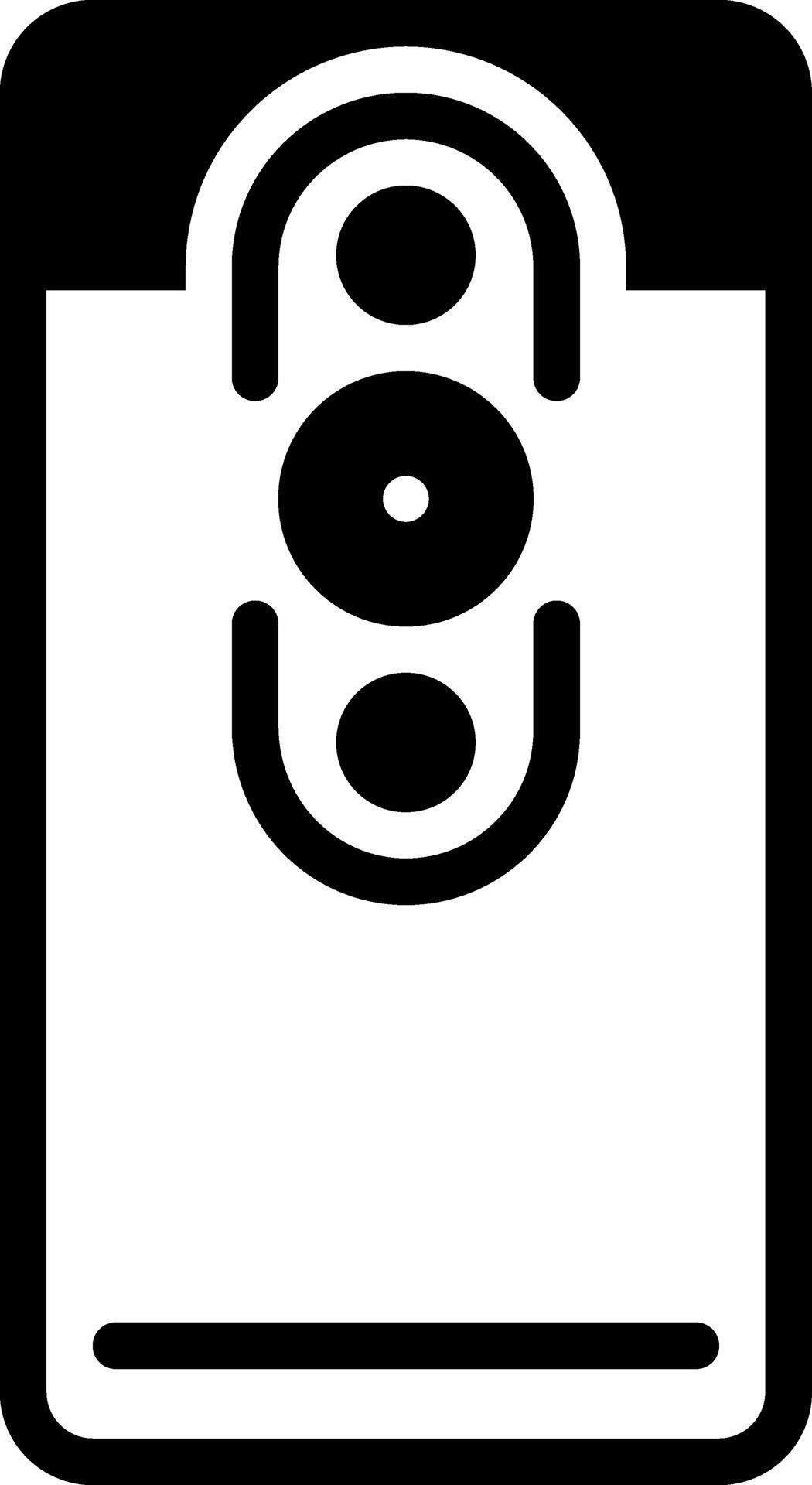 Solid black icon for back camera 48735839 Vector Art at Vecteezy