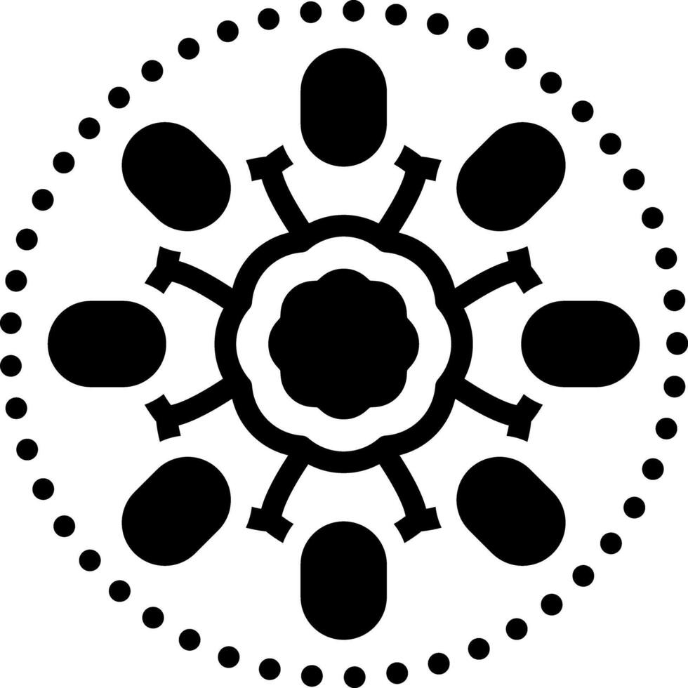 Solid black icon for unity vector