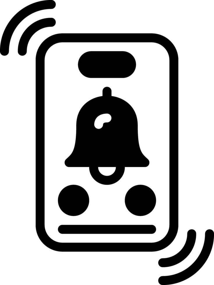 Solid black icon for ring vector