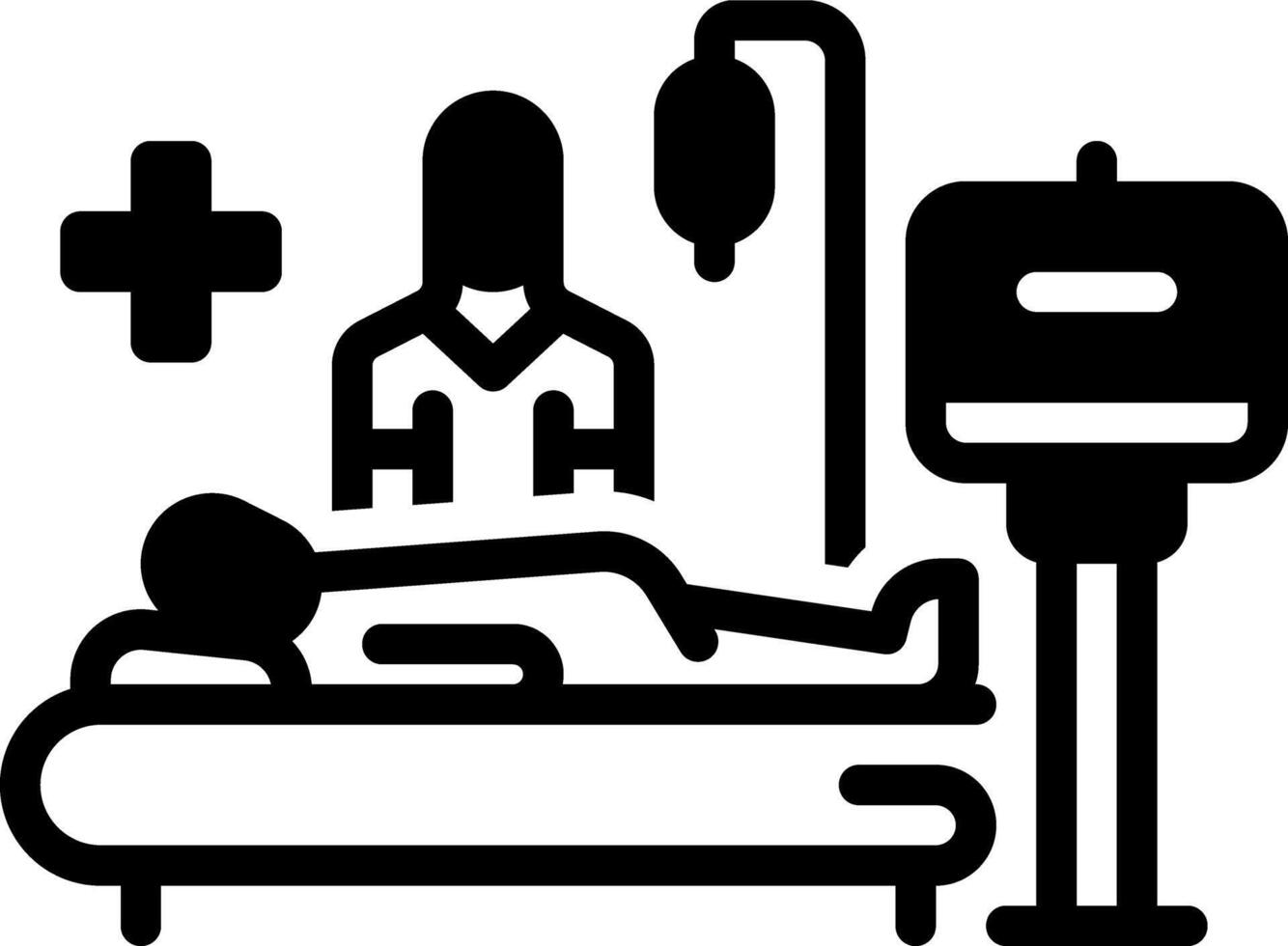 Solid black icon for post care vector
