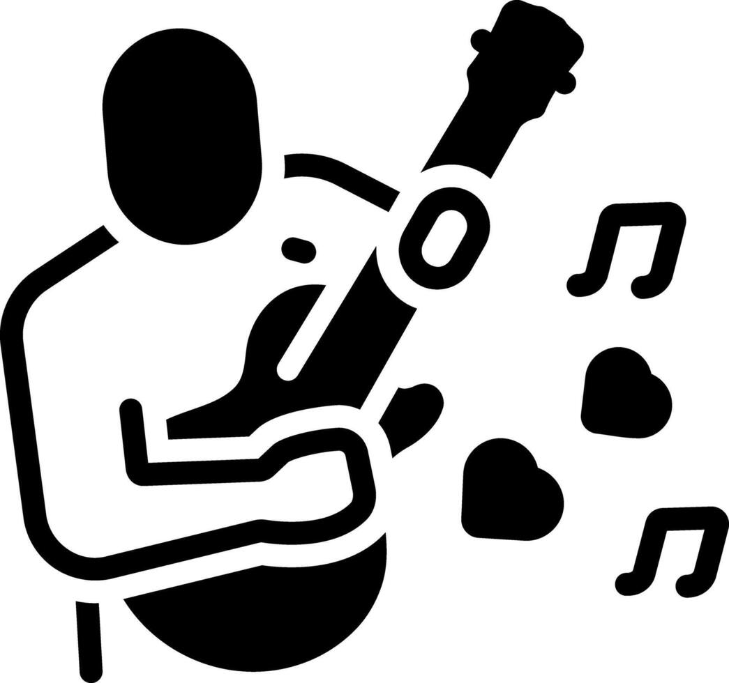 Solid black icon for influencer vector