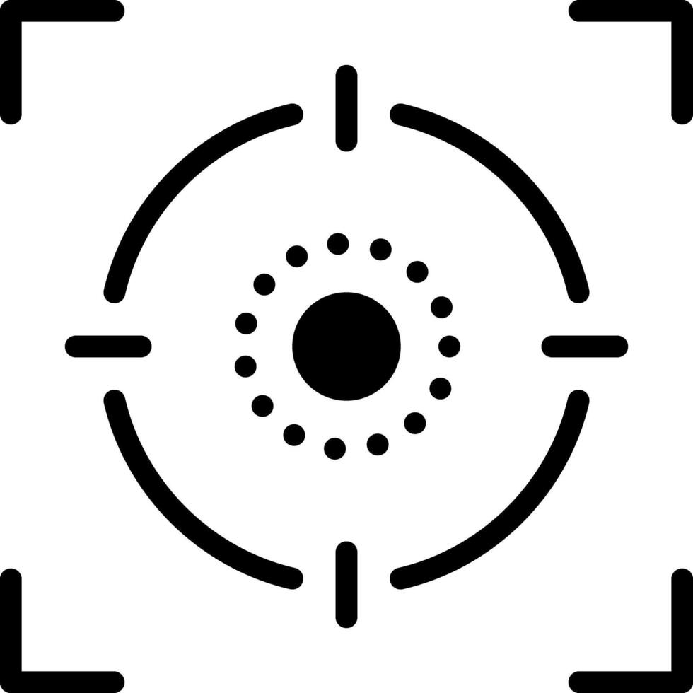 Solid black icon for capture vector