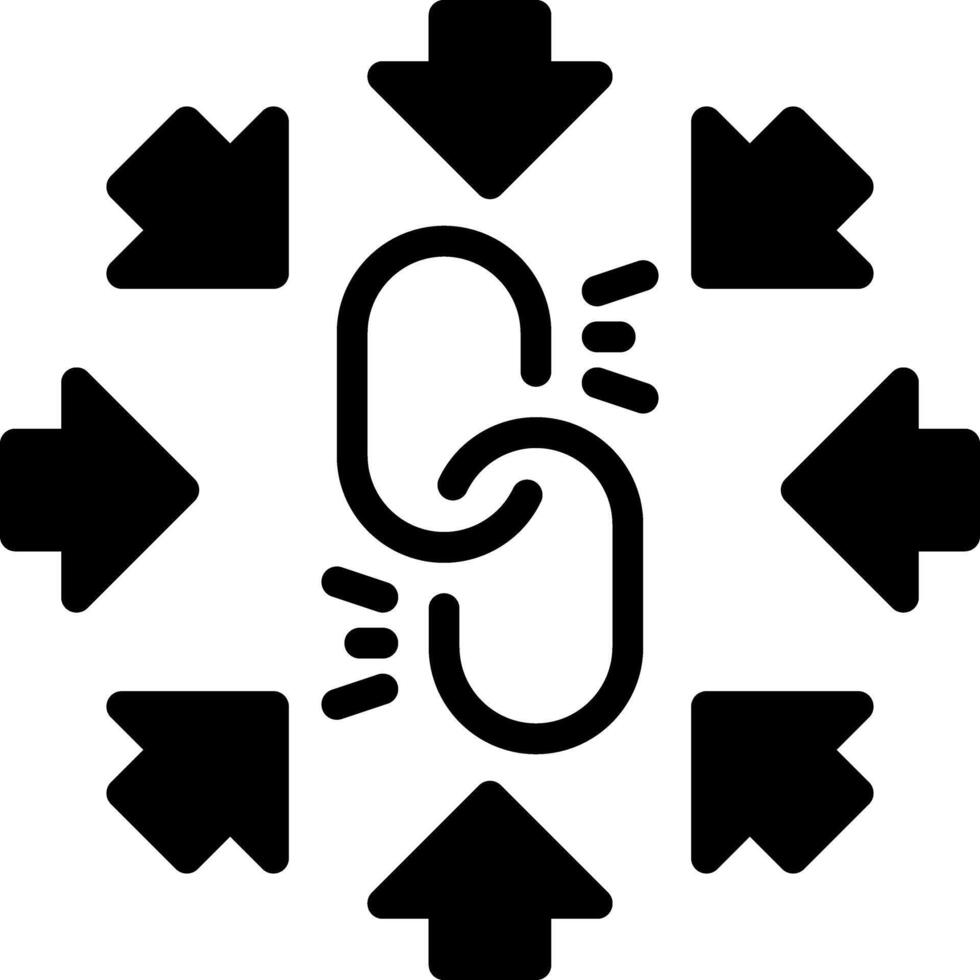 Solid black icon for container vector