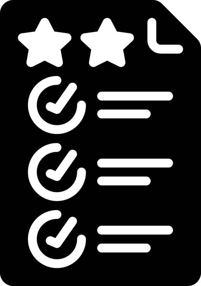 Solid black icon for compliance vector