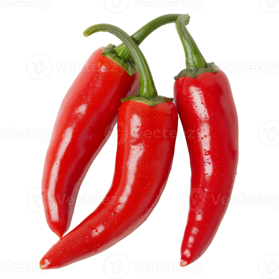 Red Pepper, fruit realistic Illustration. Realistic Transparent file. Mockup template for artwork graphic design png