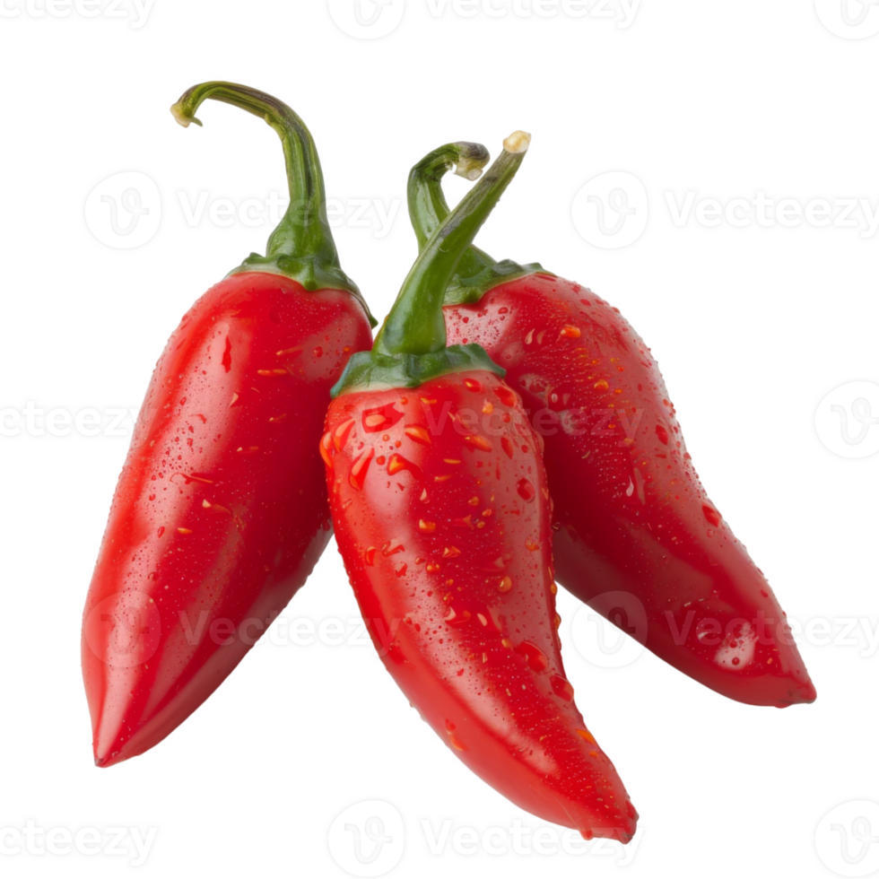 Red Pepper, fruit realistic Illustration. Realistic Transparent file. Mockup template for artwork graphic design png