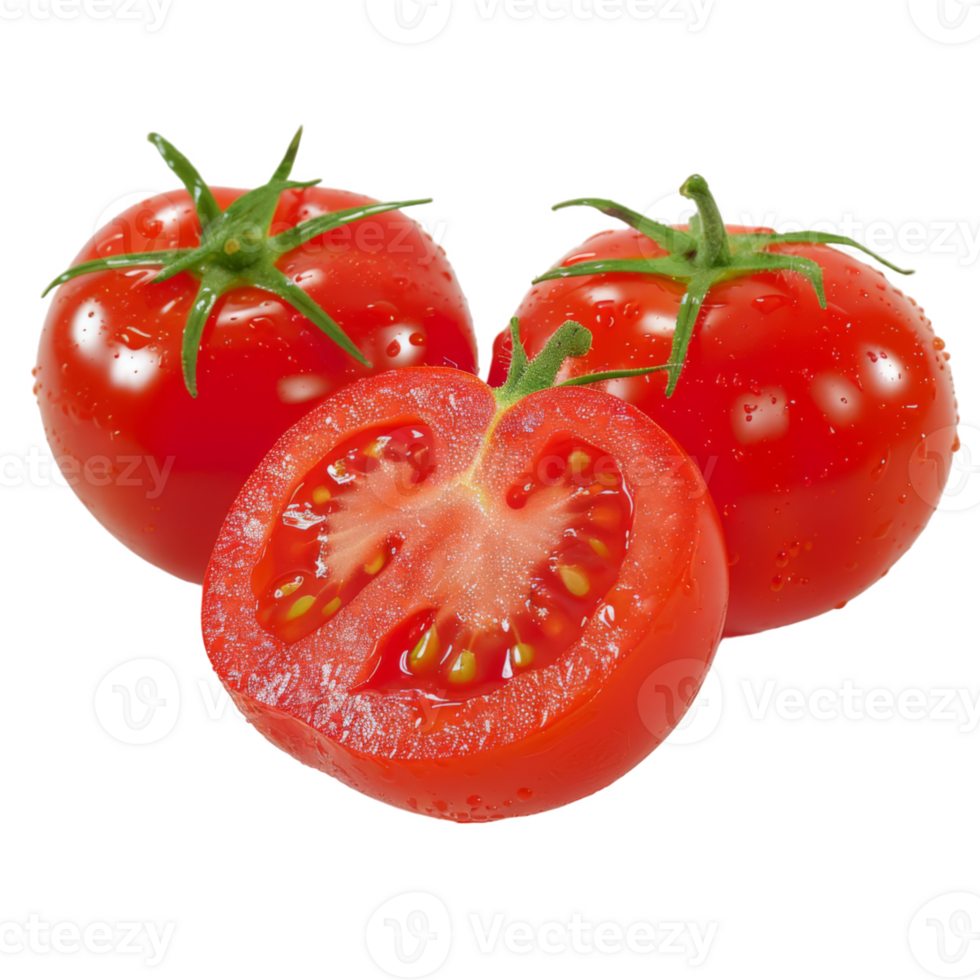 Tomato, fruit realistic Illustration. Realistic Transparent file. Mockup template for artwork graphic design png