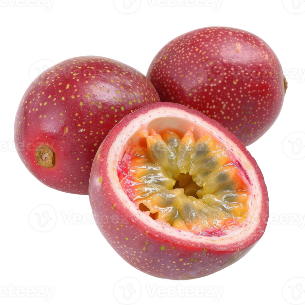 Passion Fruit, fruit realistic Illustration. Realistic Transparent file. Mockup template for artwork graphic design png