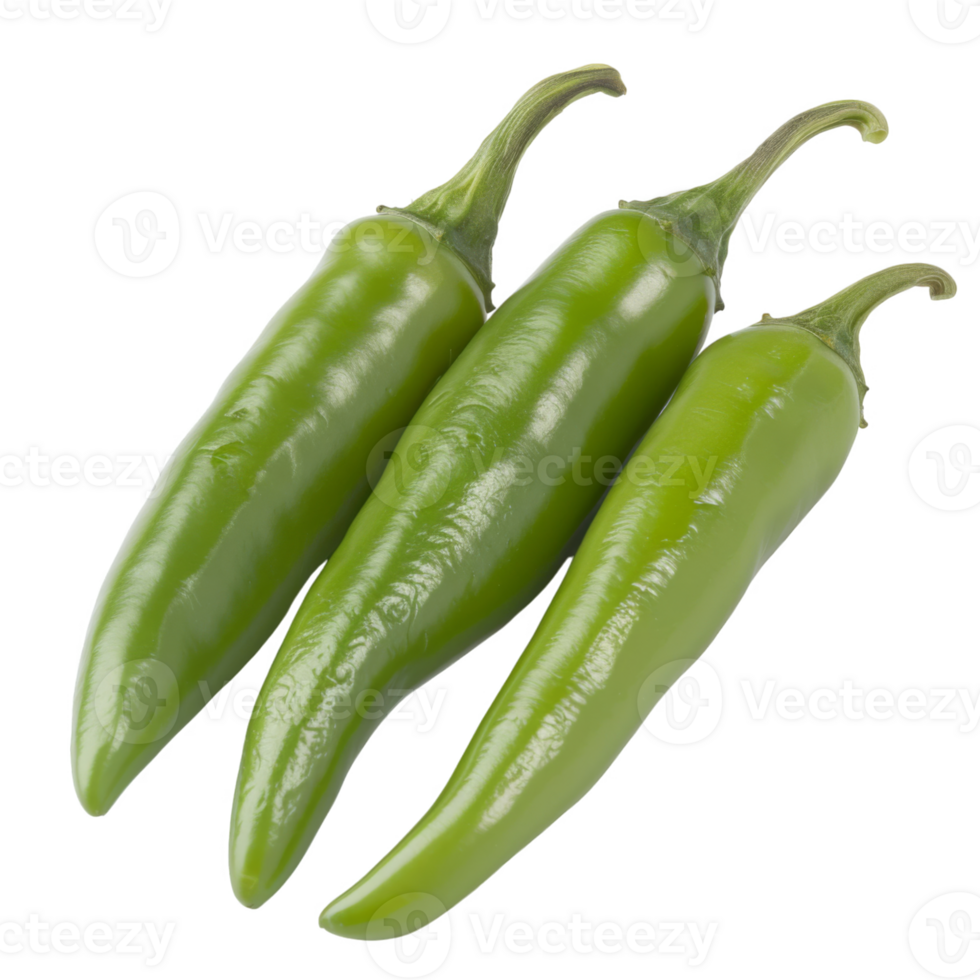 Green Pepper, fruit realistic Illustration. Realistic Transparent file. Mockup template for artwork graphic design png