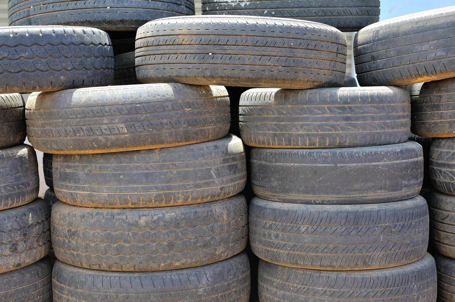 Old car tires photo
