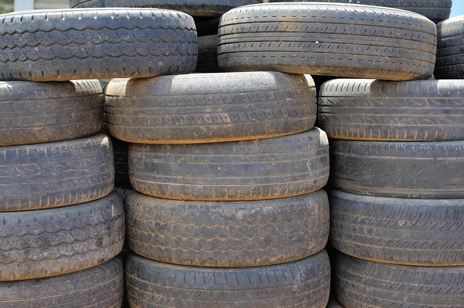 Old car tires photo