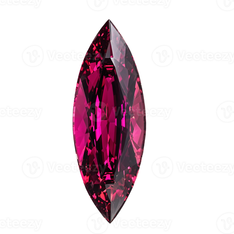 Rhodolite A rosy red rhodolite garnet with a reflective surface and a hint of movement png