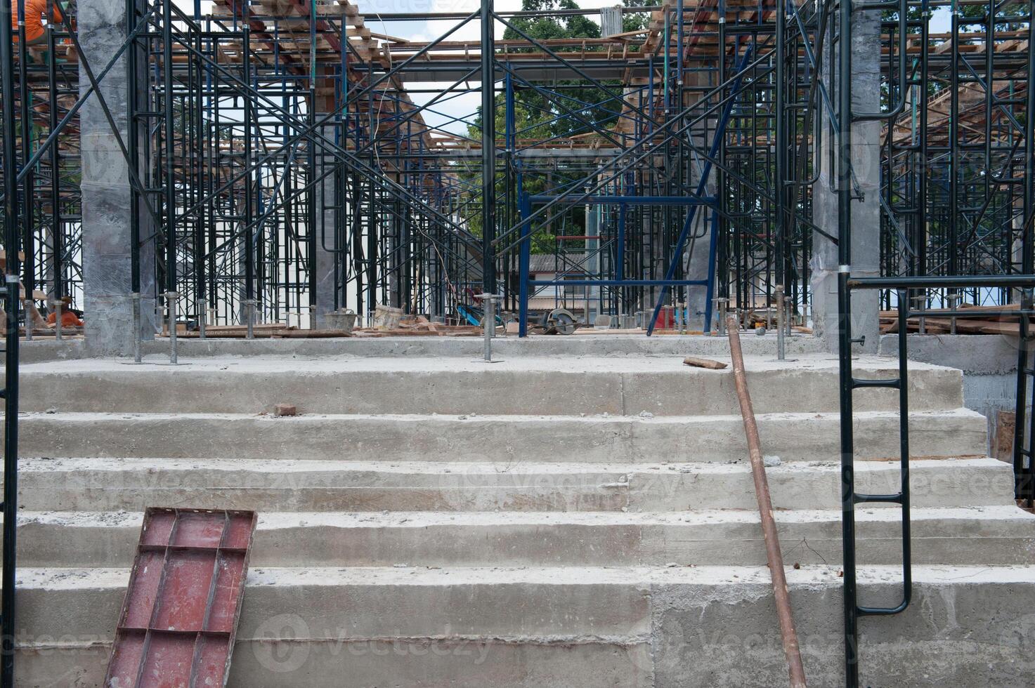 Rebar for foundations and structures construction photo