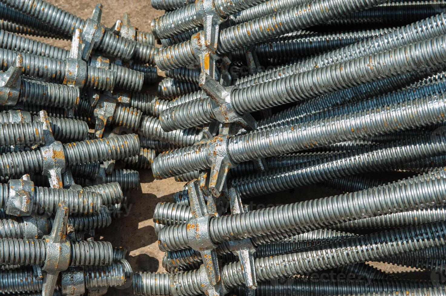 Rebar for foundations and structures construction photo