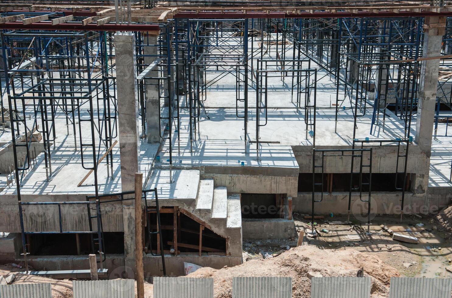 Rebar for foundations and structures construction photo
