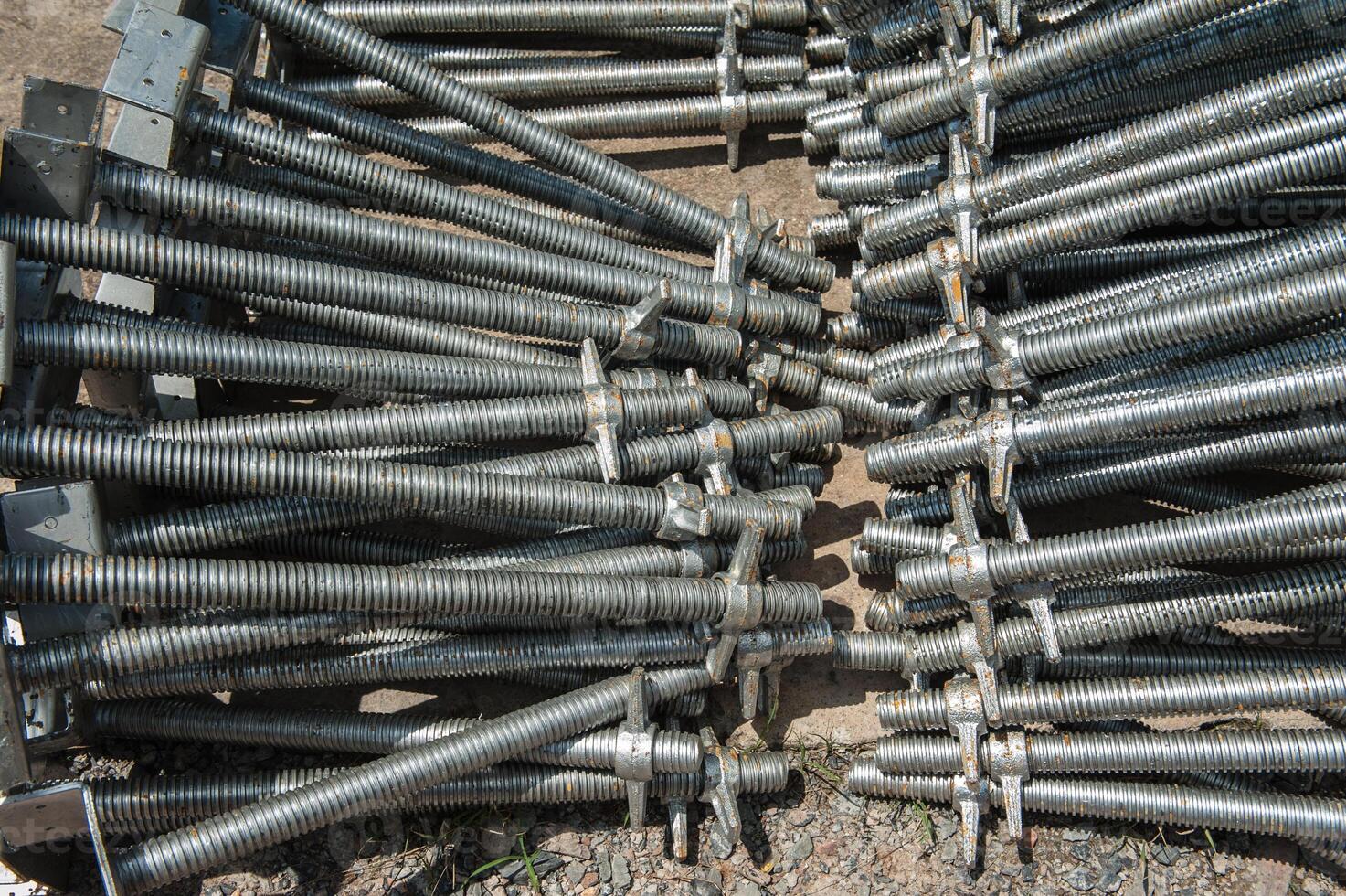 Rebar for foundations and structures construction photo