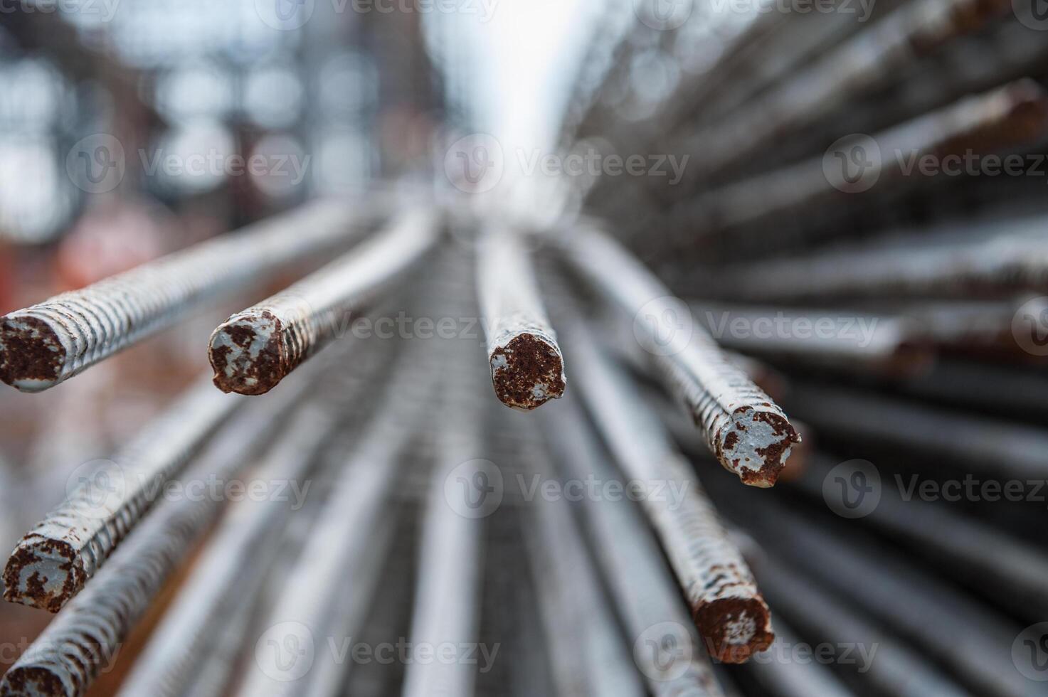 Rebar for foundations and structures construction photo