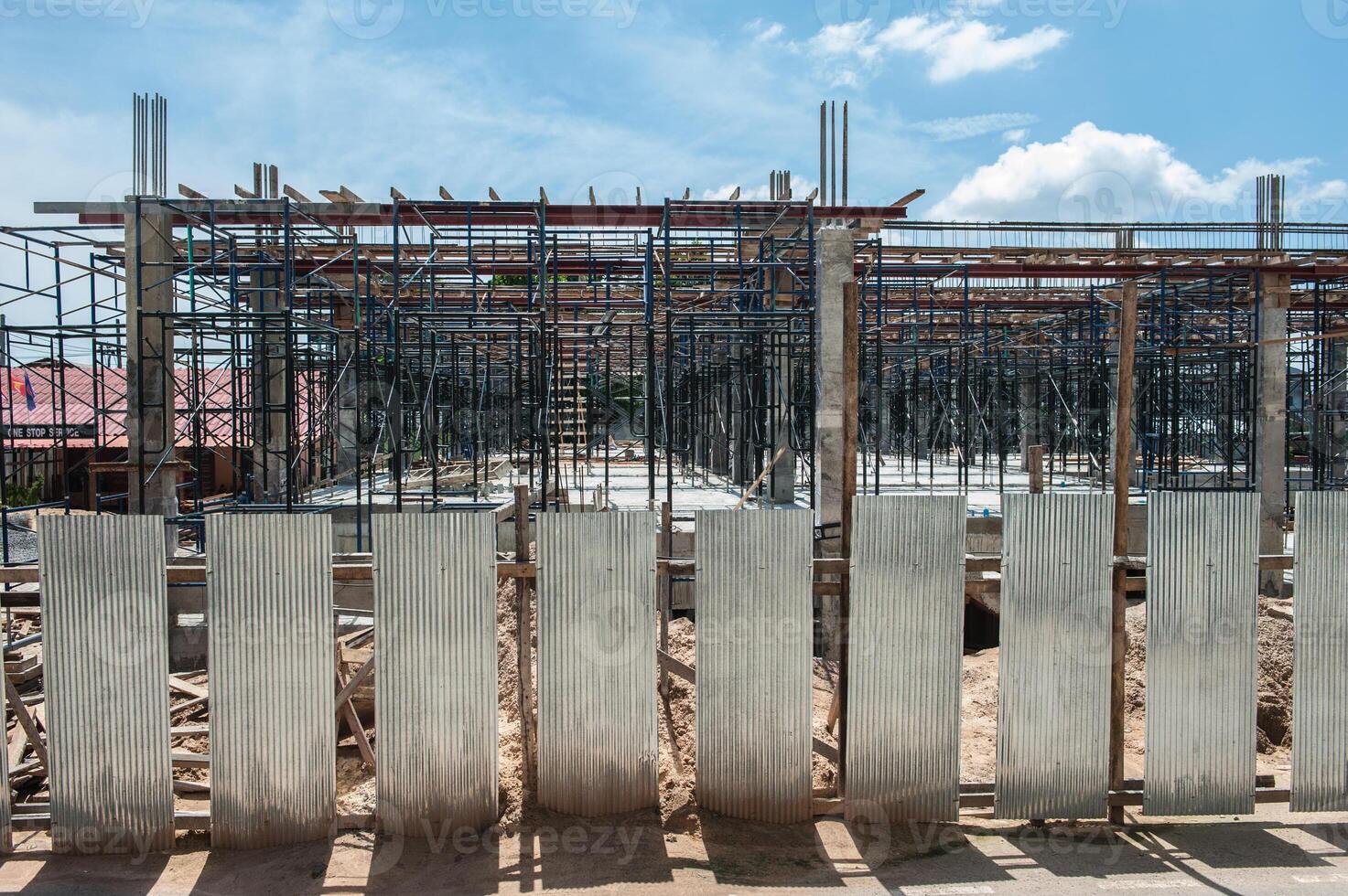 Rebar for foundations and structures construction photo