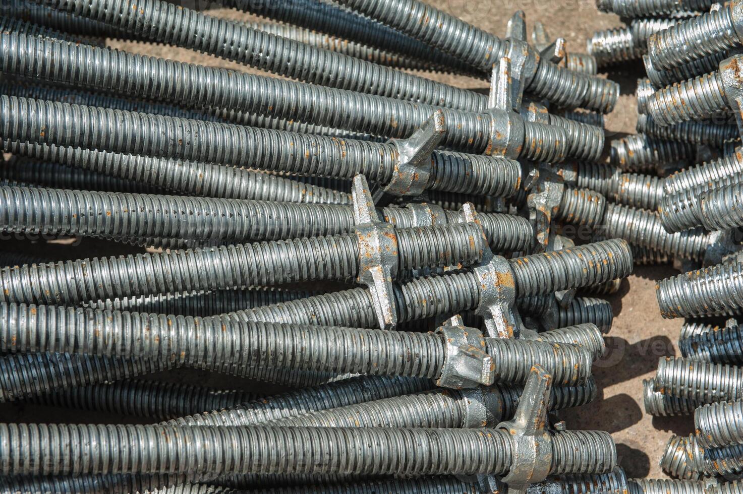 Rebar for foundations and structures construction photo