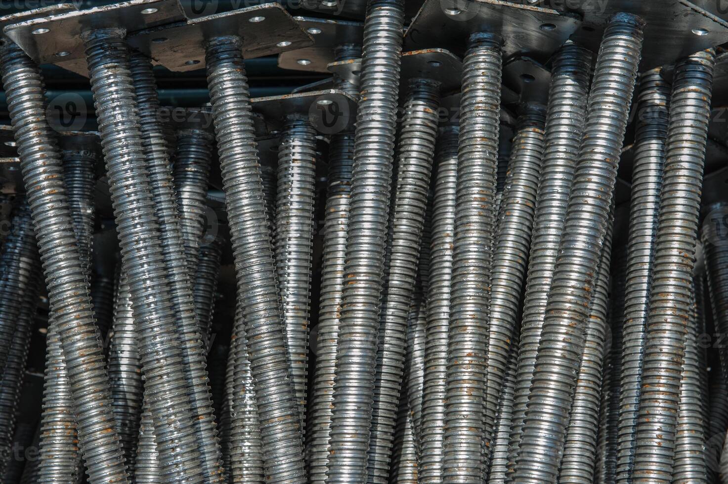 Rebar for foundations and structures construction photo