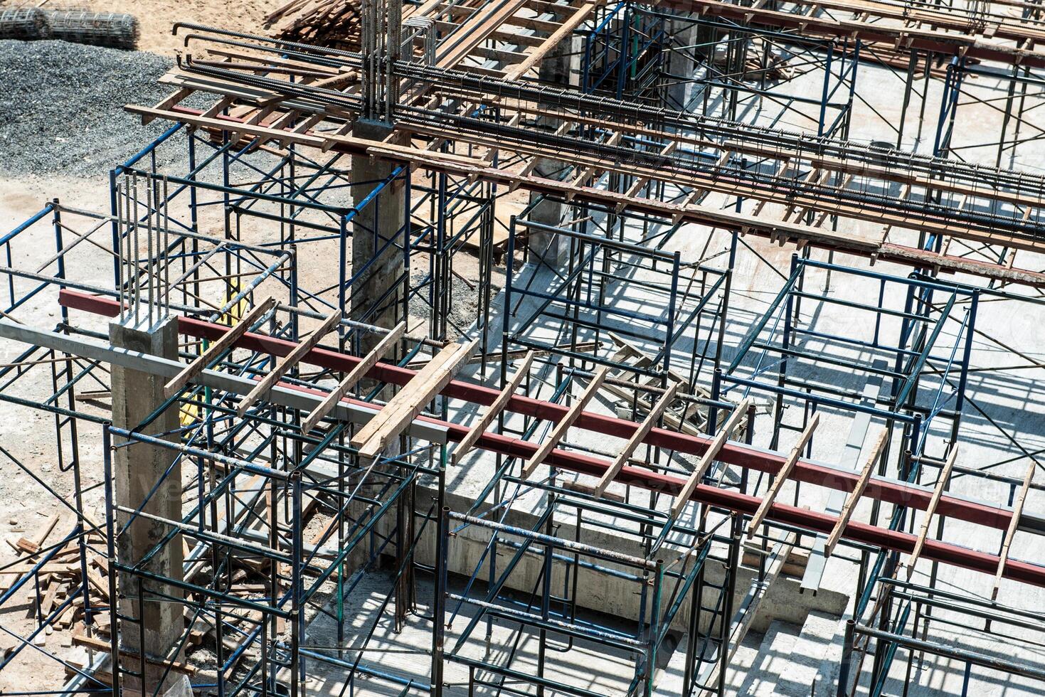 Rebar for foundations and structures construction photo