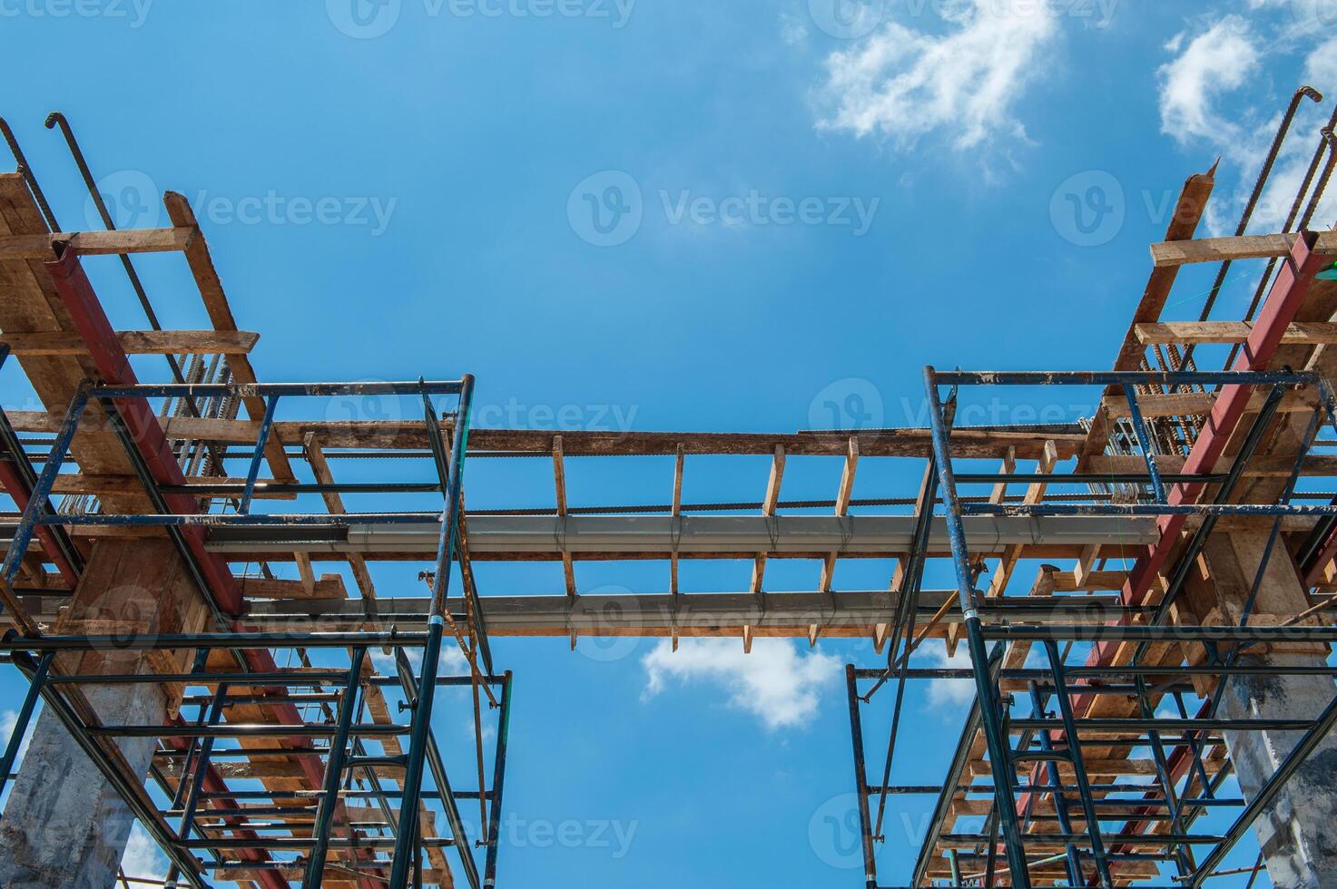 Rebar for foundations and structures construction photo