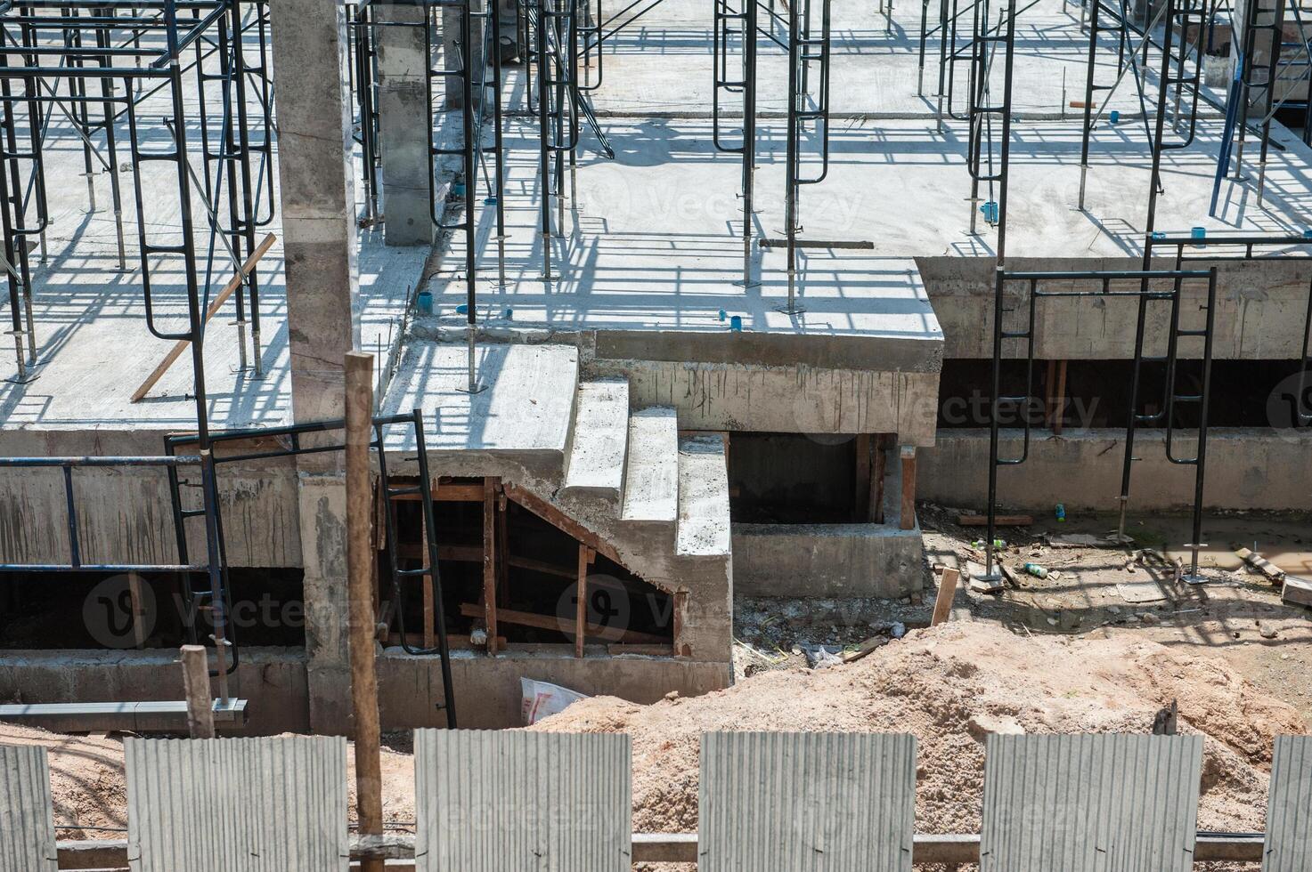 Rebar for foundations and structures construction photo