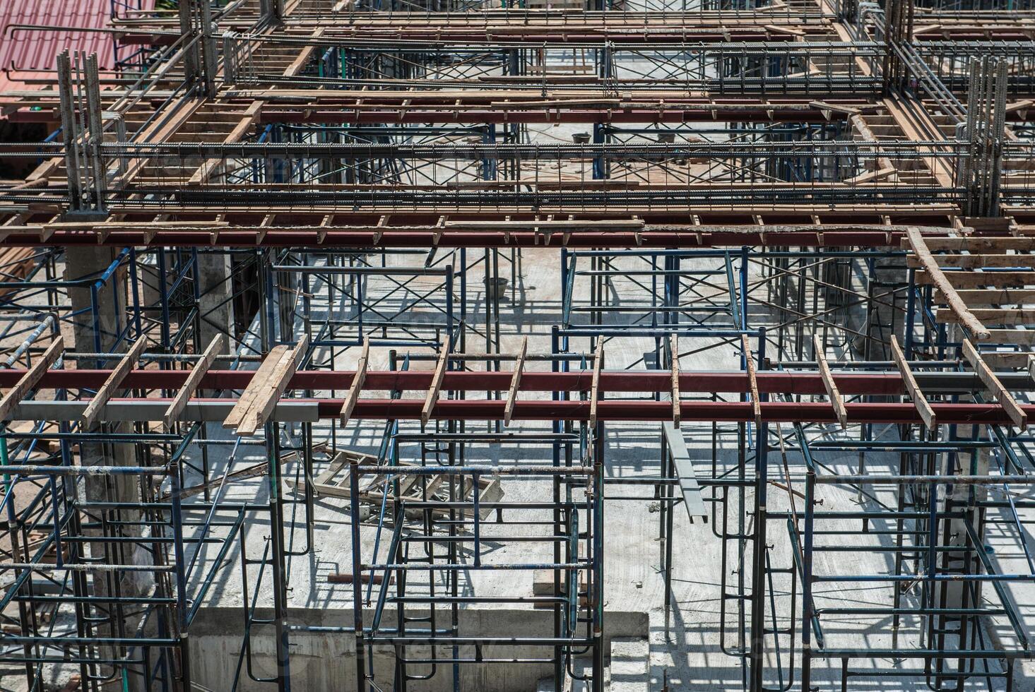Rebar for foundations and structures construction photo