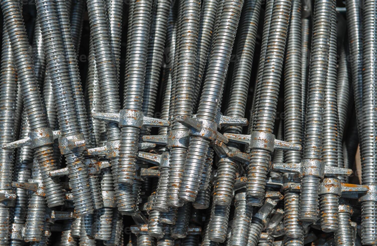 Rebar for foundations and structures construction photo