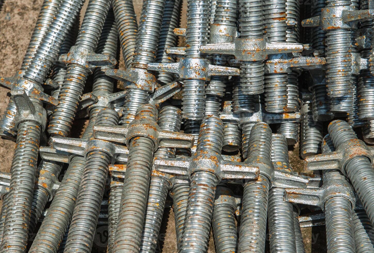 Rebar for foundations and structures construction photo